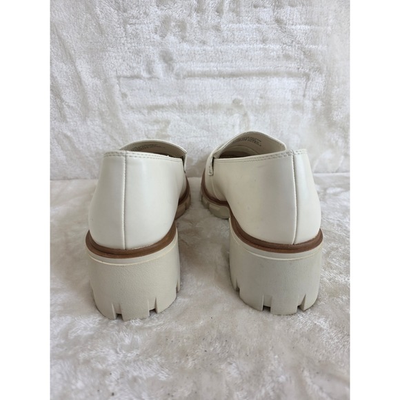 MIA Robbin Cream Platform Lug Sole Loafers MH2523 Womens 10M Anatomic Footbed - Picture 3 of 9